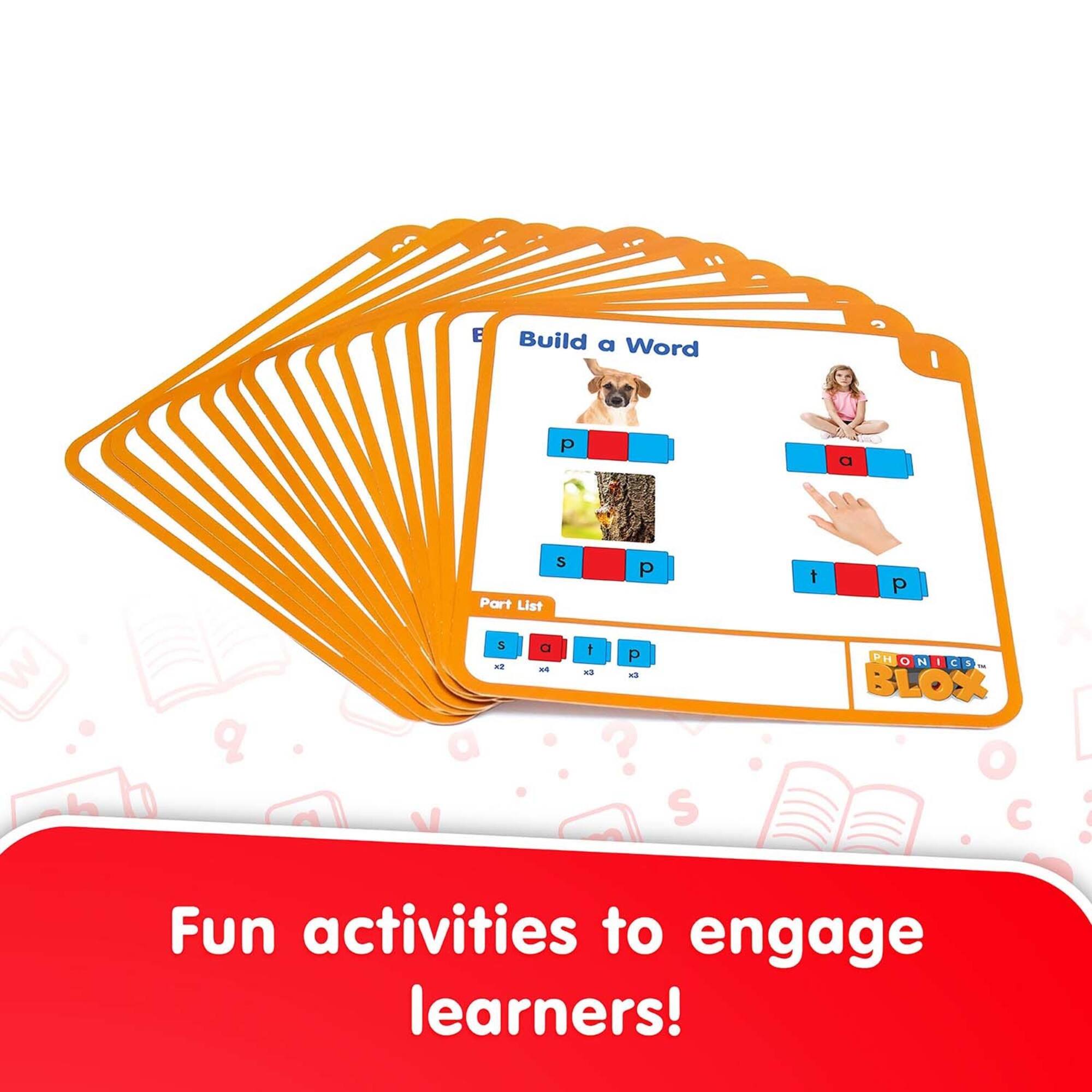 Junior Learning® CVC Word Building Phase 2 Rainbow Phonics Set